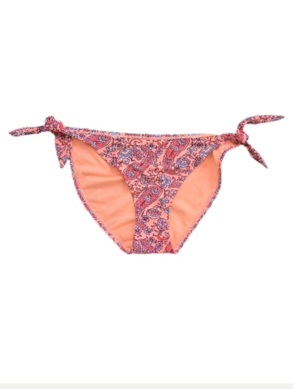 Xhileration Bikini Bottoms Side-Tie Swim Peach Size M